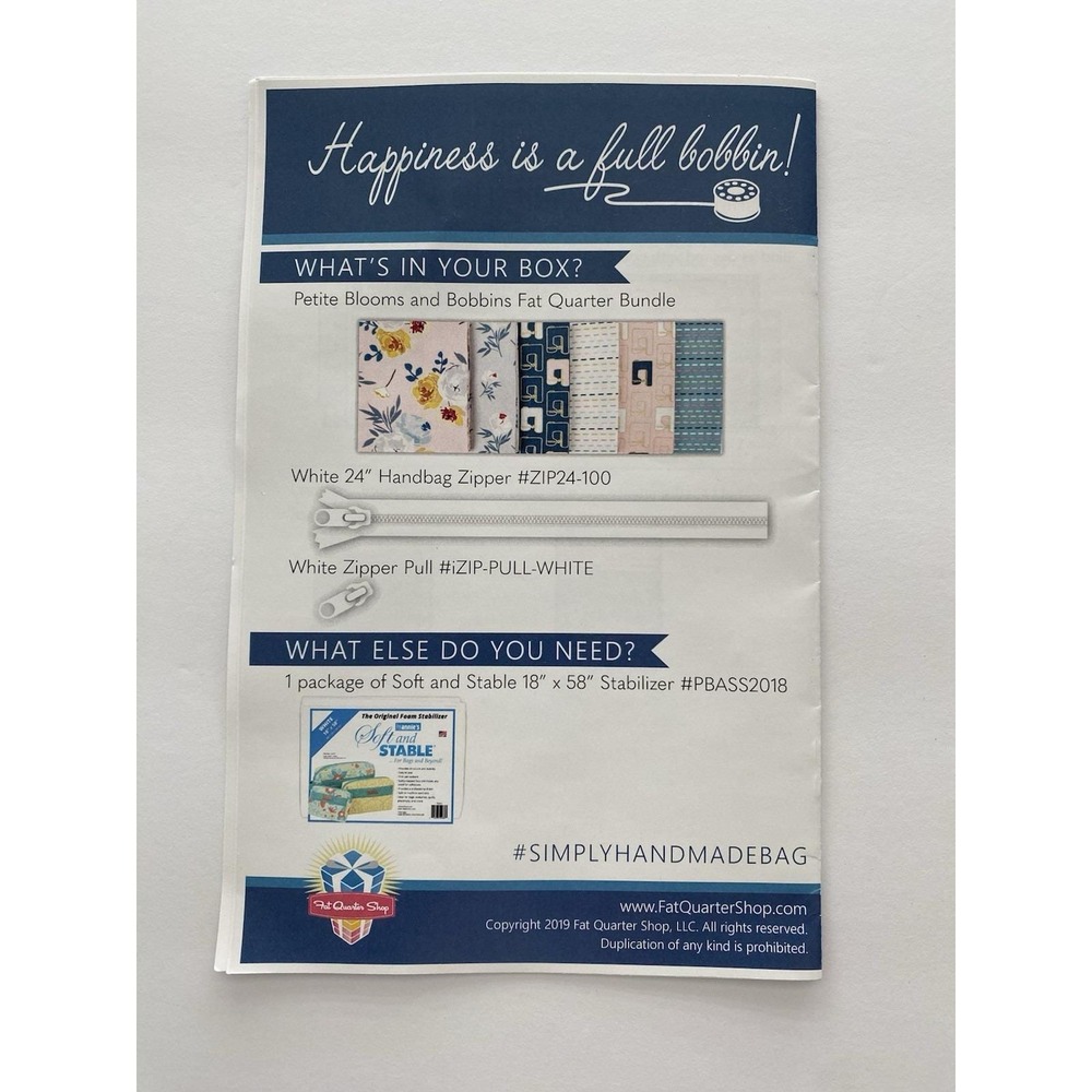 Sew Sampler Box Items, Riley Blake Designs, New In Package July 2019 Quilt Kit - Picture 4 of 5
